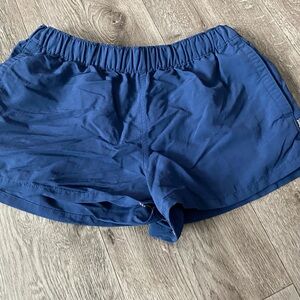 Patagonia Women's Athletic Shorts - Navy Blue